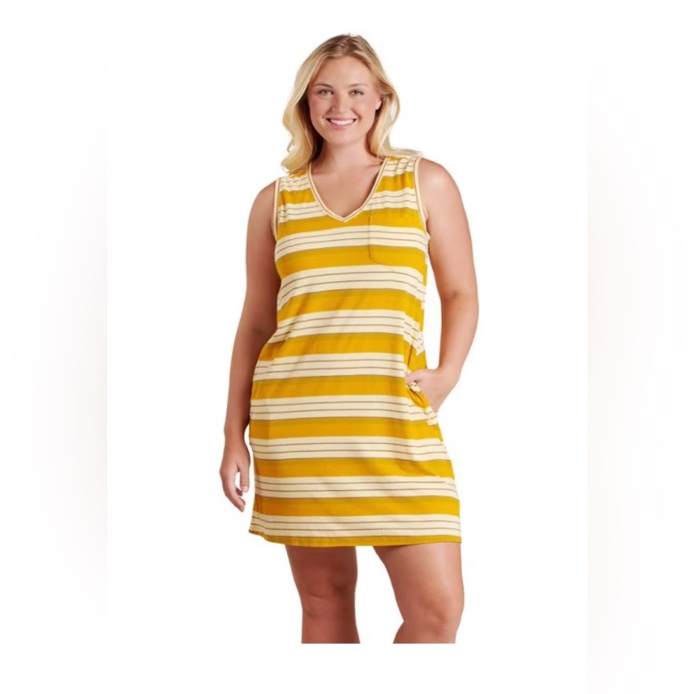 New with tags Grom tank dress butter stripe